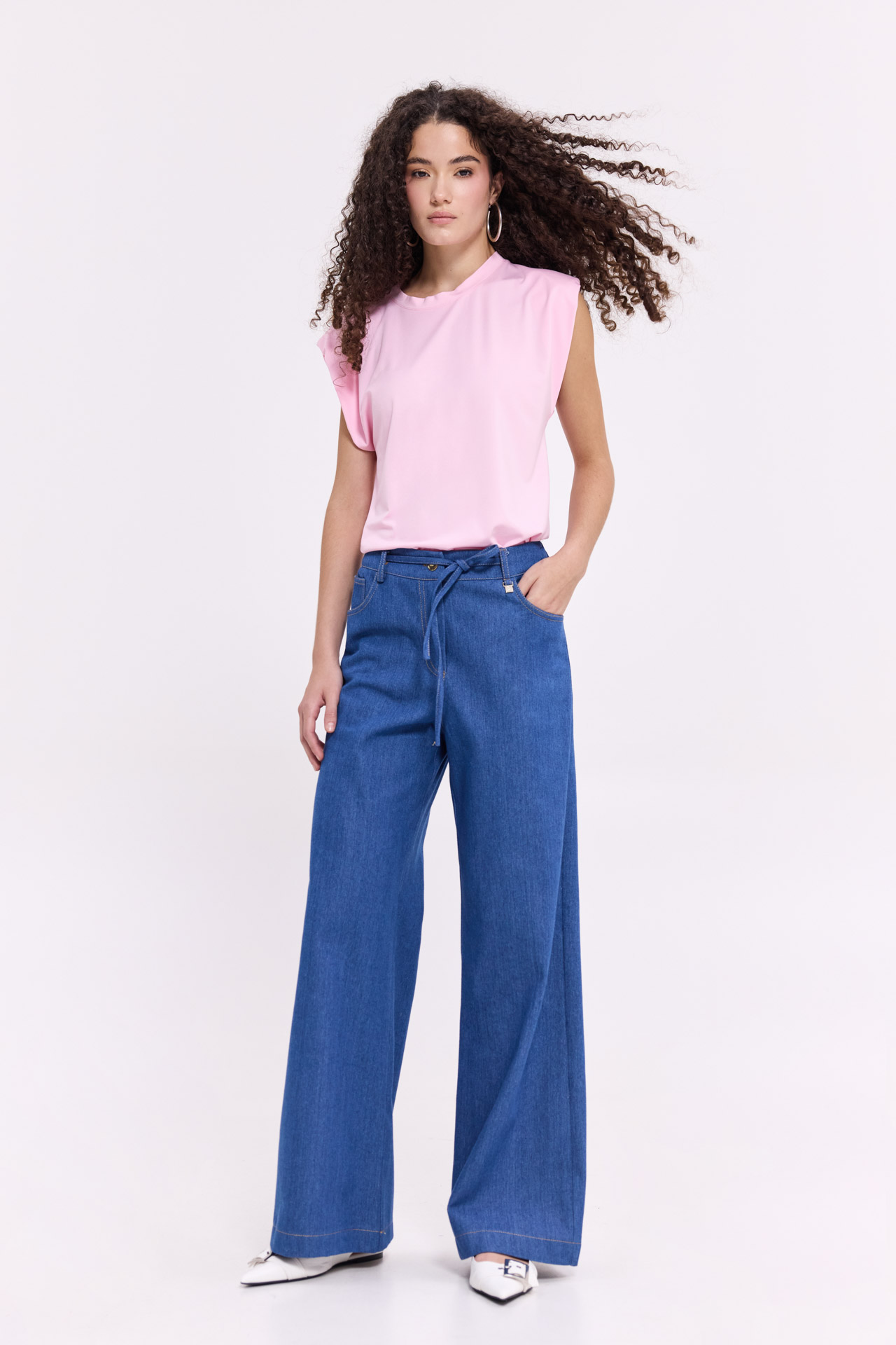 Donna121945 Denim παντελόνι σε ίσια γραμμή - Image 1