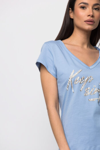 T-shirt keep it simple σιέλ - Image 2