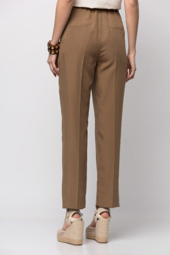 Παντελόνι crop καφέ - Image 4